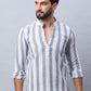 Woven Design Cotton Short kurta for Men