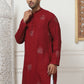 Embroidered Viscose Rayon Straight Kurtas
