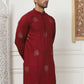 Embroidered Viscose Rayon Straight Kurtas