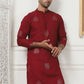Embroidered Viscose Rayon Straight Kurtas