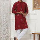 Embroidered Viscose Rayon Straight Kurtas