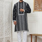 Embroidered & Sequin Cotton Blend Kurtas