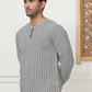 Woven Design Cotton Short kurta for Men