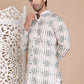 Printed Front Open Kurtas ( KO 5090Olive )
