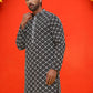 Embroidered Kurtas for Men ( KO 5092 Black ) [FF] [L-16-5-4]