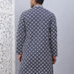 Embroidered & Sequins Kurtas for Men. ( KO 5092Navy )