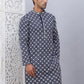 Embroidered & Sequins Kurtas for Men. ( KO 5092Navy )