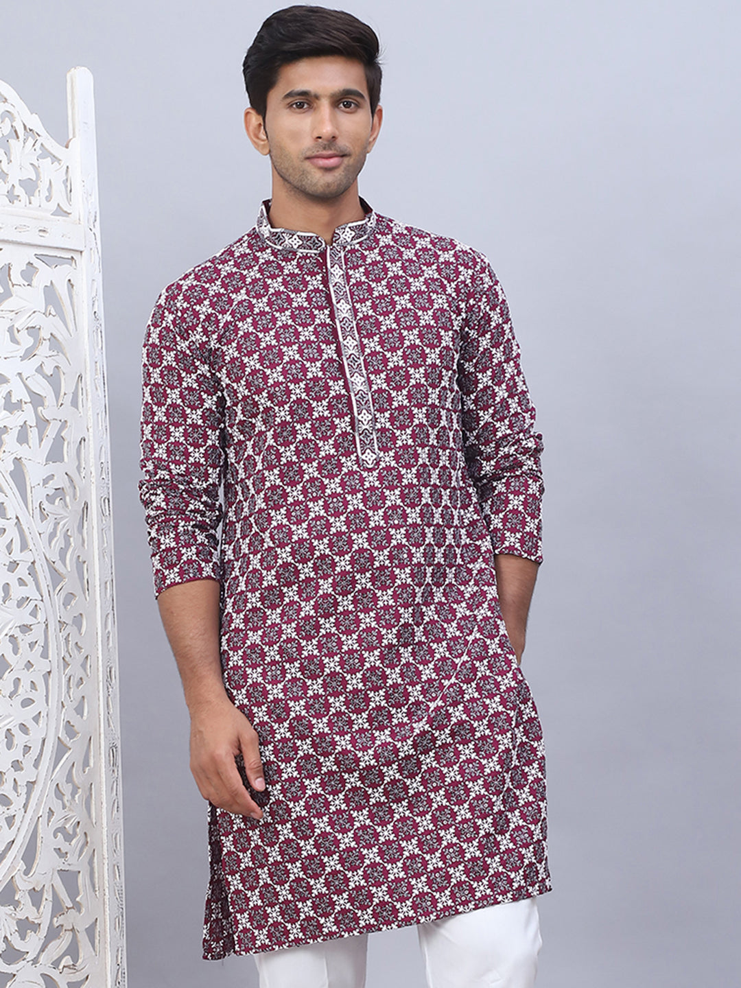 Embroidered & Sequins Kurtas for Men.