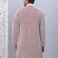 Men's Maroon Chikankari Embroidered and Sequence Kurtas