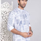 Geometric Printed Short Kurta ( KO 5095Blue )