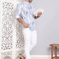Geometric Printed Short Kurta ( KO 5095Blue )