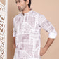 Geometric Printed Short Kurta ( KO 5095Brown )