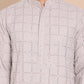 Sequin Embroidered Pure Cotton Kurtas ( KO 5096Grey )