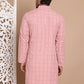 Sequin Embroidered Pure Cotton Kurtas ( KO 5096Peach )