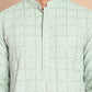Sequin Embroidered Pure Cotton Kurtas ( KO 5096Pista )
