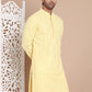 Sequin Embroidered Pure Cotton Kurtas ( KO 5096Yellow )