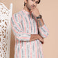 Printed and Emrbroidered Kurtas ( KO 5097Beige )