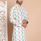 Printed and Emrbroidered Kurtas ( KO 5097Off-White )