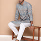 Printed and Emrbroidered Kurtas ( KO 5097Olive )
