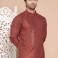 Embroidered and Sequence Kurta For Men. ( KO 5098Brown ) [FF] [J-2-3]