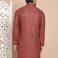 Embroidered and Sequence Kurta For Men. ( KO 5098Brown ) [FF] [J-2-3]