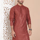 Embroidered and Sequence Kurta For Men. ( KO 5098Brown ) [FF] [J-2-3]