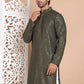 Embroidered and Sequence Kurta For Men. ( KO 5098Mehndi ) [FF] [J-2-3]