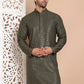 Embroidered and Sequence Kurta For Men. ( KO 5098Mehndi ) [FF] [J-2-3]