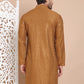 Embroidered and Sequence Kurta For Men. ( KO 5098Mustard )