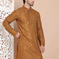 Embroidered and Sequence Kurta For Men. ( KO 5098Mustard )