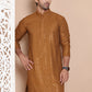 Embroidered and Sequence Kurta For Men. ( KO 5098Mustard )