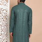 Embroidered and Sequence Kurta For Men. ( KO 5098Olive )