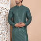 Embroidered and Sequence Kurta For Men. ( KO 5098Olive )
