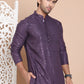 Embroidered and Sequence Kurta For Men. ( KO 5098Purple ) [FF] [J-2-3]