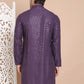 Embroidered and Sequence Kurta For Men. ( KO 5098Purple ) [FF] [J-2-3]