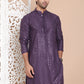 Embroidered and Sequence Kurta For Men. ( KO 5098Purple ) [FF] [J-2-3]