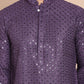 Embroidered and Sequence Kurta For Men. ( KO 5098Purple ) [FF] [J-2-3]