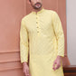 Embroidered Cotton Kurtas ( KO 5099Lemon )