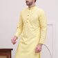 Embroidered Cotton Kurtas ( KO 5099Lemon )