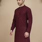 Embroidered Cotton Kurtas ( KO 5099 Purple )