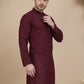 Embroidered Cotton Kurtas ( KO 5099 Purple )
