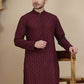 Embroidered Cotton Kurtas ( KO 5099 Purple )
