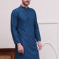 Embroidered Cotton Kurtas ( KO 5099Teal )