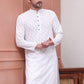 Embroidered Cotton Kurtas ( KO 5099White )