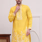 Floral Embroidered Kurtas ( KO 5100Yellow )