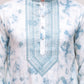 Stone Print With Embroidered kurtas ( KO 5102Sky )