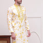 Stone Print With Embroidered kurtas ( KO 5102Yellow )