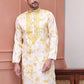 Stone Print With Embroidered kurtas ( KO 5102Yellow )