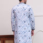 Stone Print With Embroidered kurtas ( KO 5103Blue )