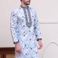 Stone Print With Embroidered kurtas ( KO 5103Blue )